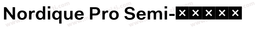 Nordique Pro Semi字体转换